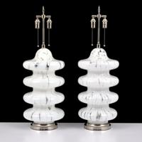 Pair of Murano Lamps, Manner of Vetri Murano - Sold for $2,125 on 11-06-2021 (Lot 124).jpg